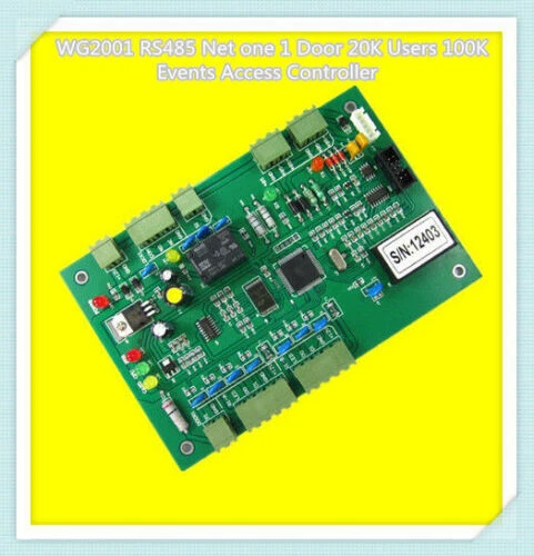 WG2001 RS485/232 COM Port 1 Door 20K Users 100K Records Access Controller Board