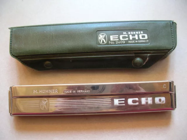 Harmonica M.HOHNER Echo 2409 Made in Germany de 16,3 cm