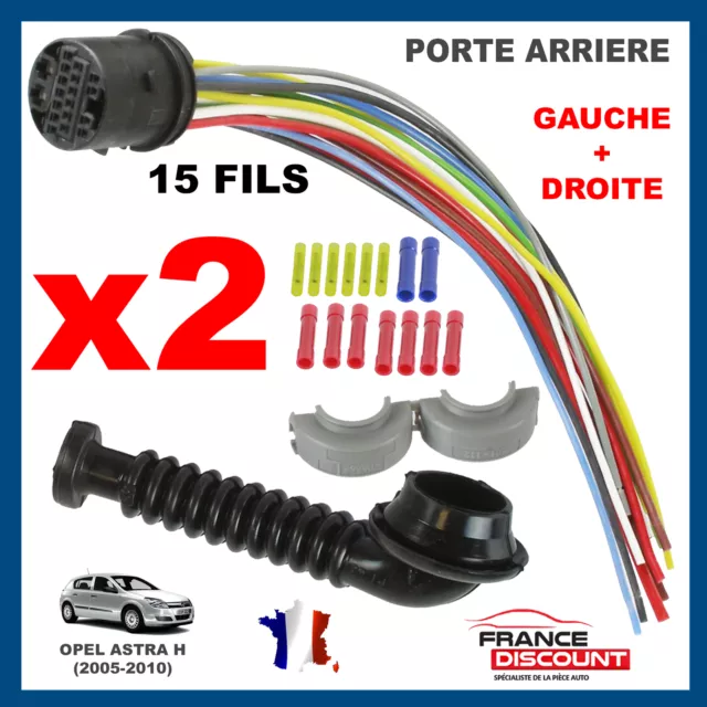 Faisceau 15 fils Cable Cablage Porte Arriere Droite et Gauche pour OPEL ASTRA H