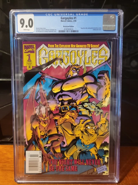 Gargoyles #1 CGC 9.0 (White Pages) Embossed Cover