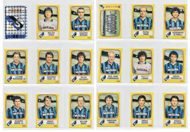FIGURINE CALCIATORI PANINI 1985/86 SQUADRA INTER COMPLETA 18