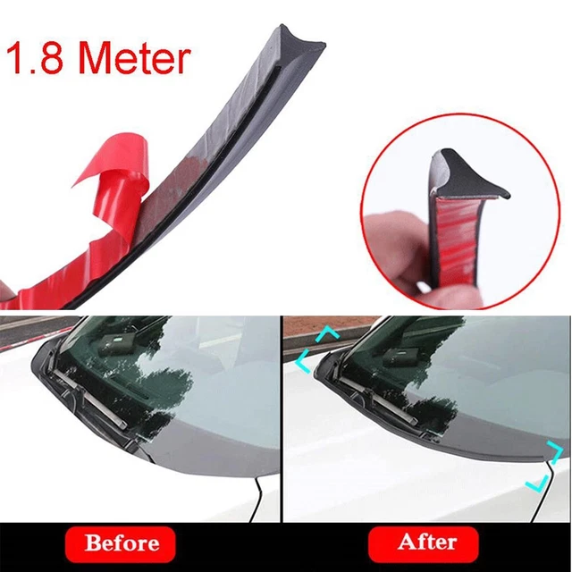 1.8Meters Car Front Hood Windshield Seal Strip Moulding Wind Deflector Trim  UK