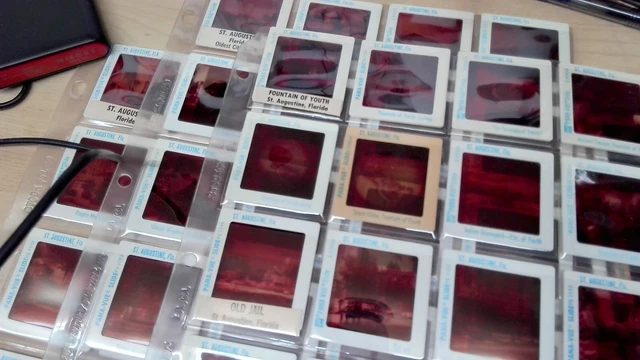 Vintage 95 Pana Vue Souvenir Slides of Castillo De San Marcos St Augustine FL +