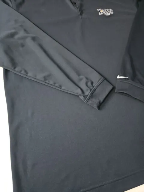 TAMPA BAY RAYS Nike Golf Dri-Fit Blue Long Sleeve Polo Shirt Men's Size ...
