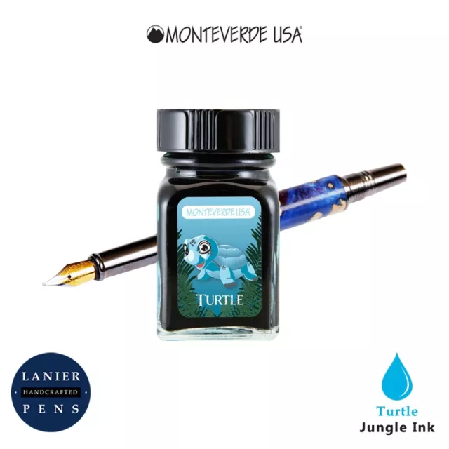 Monteverde G309TU Ink Bottle 30 ml - Jungle Turtle (Turquoise)