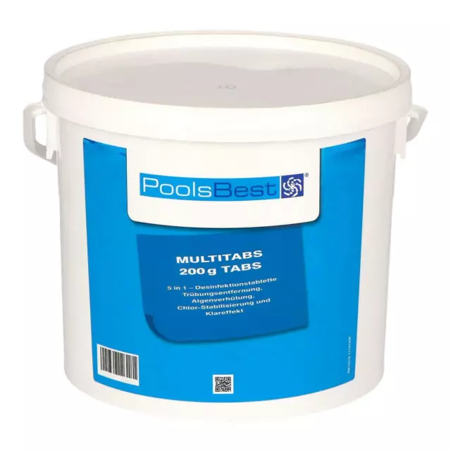 5 kg - PoolsBest® Chlor Multitabs 5 in 1, 200 g Tabs