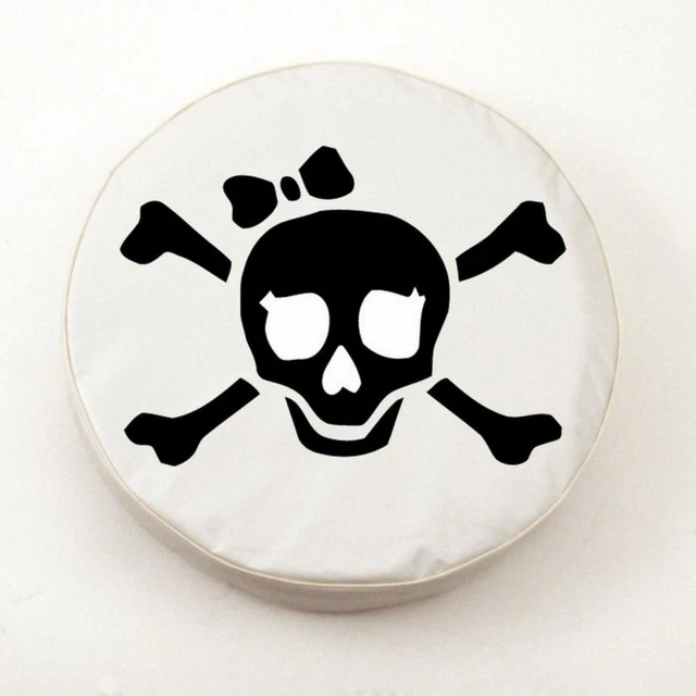 Holland Bar Stool Tire Cover With White Vinyl Finish TCIPirGrlBWT