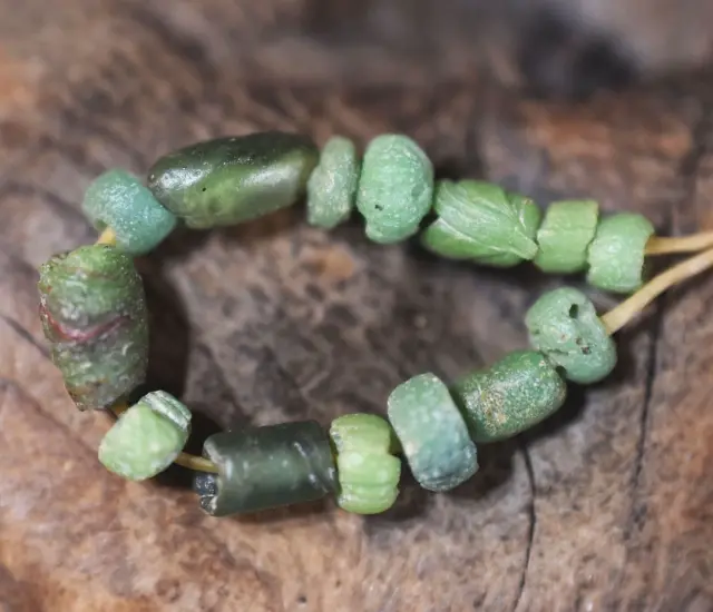 Rare Ancient Glass Excavated Dig Beads Afghanistan Trade Circa 1000 Years Old