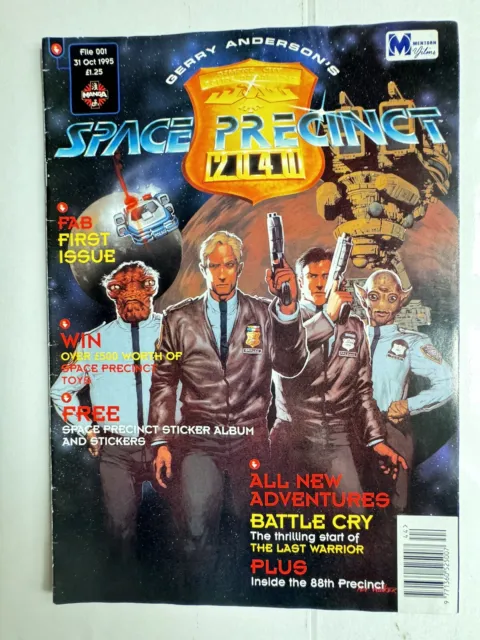 Space Precinct 2040 Gerry Anderson Comic #1,Sticker Album & Stickers Rare
