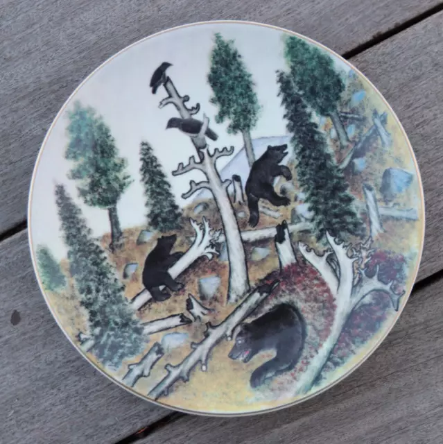 Arabia Finland The Bear Collector Plate Limited Edition 1986 Andreas Alariesto