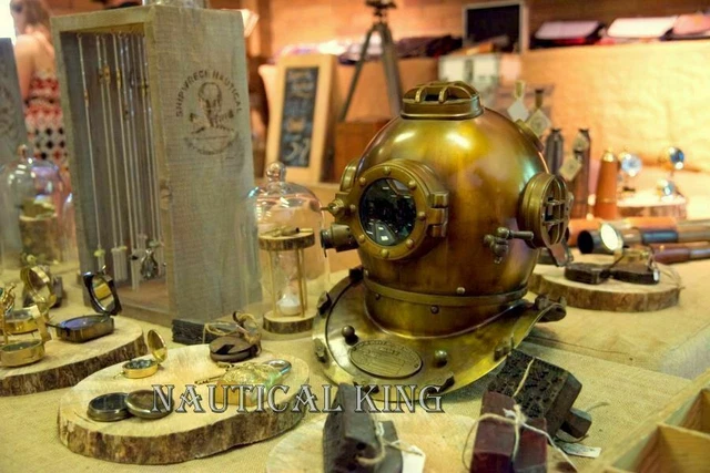 Dekorativer Taucherhelm Vintage - US Navy Mark V Style Deko Helm Für Taucher & Meeressliebhaber