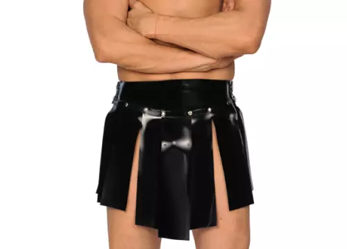 New latex gummi rubber skirt popular casual cosplay performance sexy dress S-XXL
