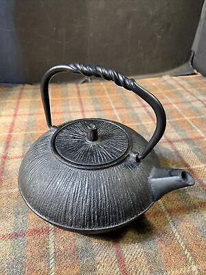 Japanese traditional cast iron tea pot excellent used Gently