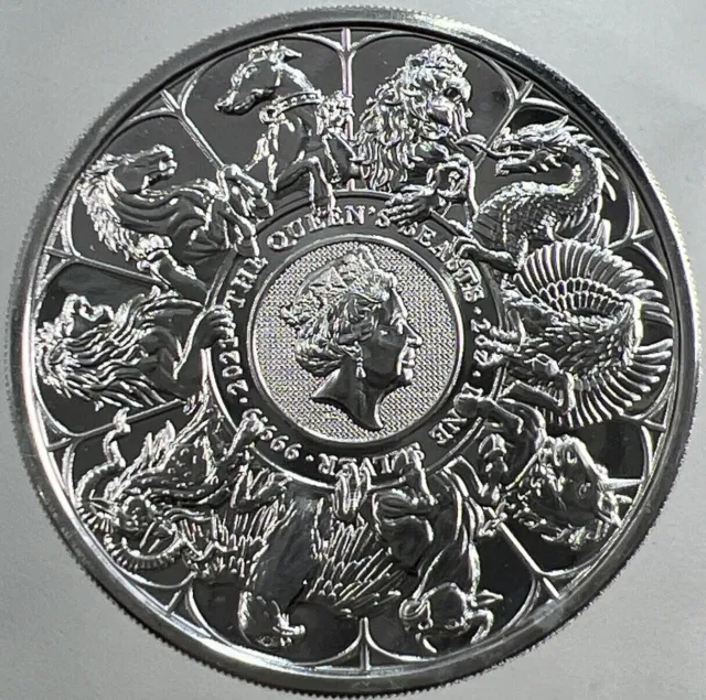 2021 Queens Beasts Completer moneta d'argento 2 oz | a3962