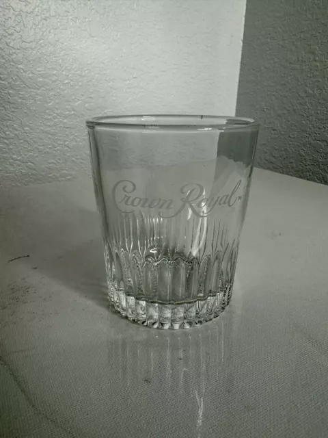 Crown Royal Ridged Drinking Glass G1517