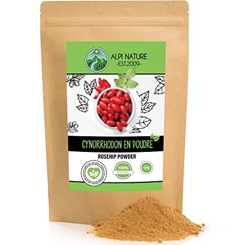 Cynorrhodon en poudre 500g Rose musquée en poudre 100% naturelle moulue en do...