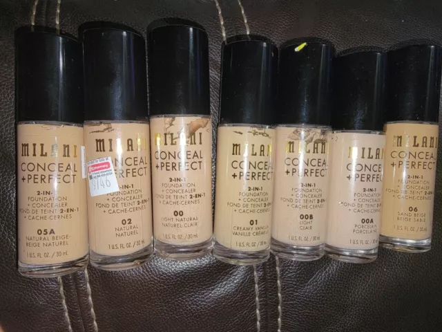 Milani Conceal + Perfect 2-In-1 Foundation + Concealer 1oz (You Choose Shade)