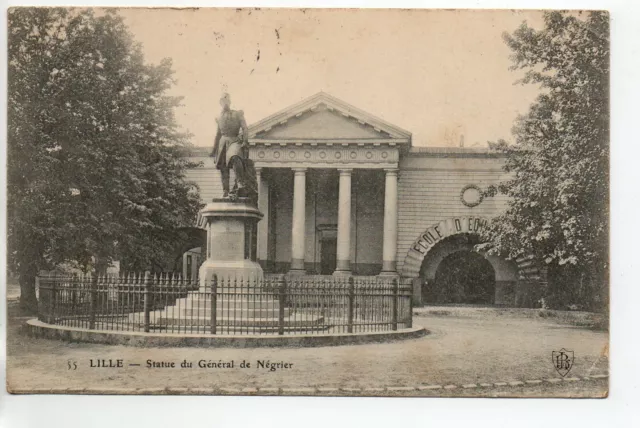 LILLE - North - CPA 59 - the statue of the general de Negrier