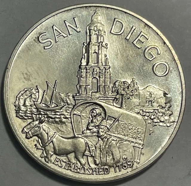 U.S. Mint San Diego 200th Anniversary Commemorative Silver Medal - 1768-1968