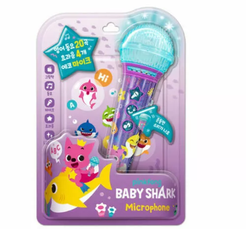 Pinkfong Baby Shark Family English Ver. Microphone +Book Children Song Sound Toy