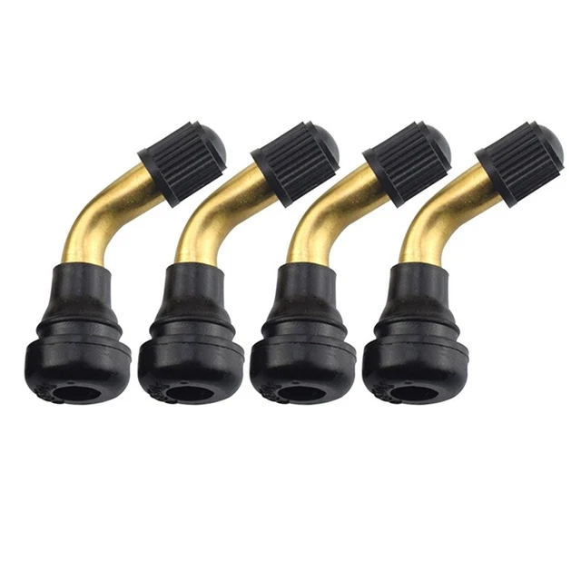 Lot De 2 Valves De Pneus Pour Moto Et Voiture - Avec Tige Et Capuchon Anti-Poussière