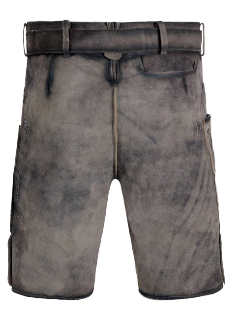 Pantaloni folcloristici in pelle corti Felix granit 2