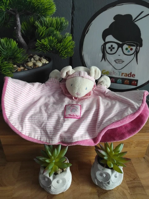 Doudou Souris Lila Rond Marionnette Moulin Roty  plat mouchoir  #geektradedoudou