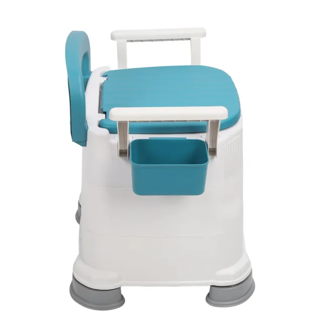 Bedside Commode Portable Toilet With Detachable Armrest Adjustable Height
