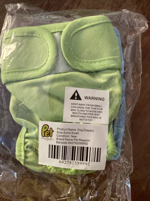 PET magasin Windeln extra small Hunde Katzen ungebraucht 3 Stück reusable