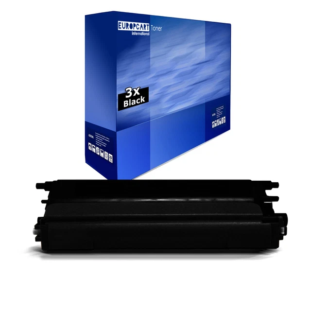 3x Cartucce Europcart NERO compatibili per Brother HL-4050 DCP-9045 DCP-9040