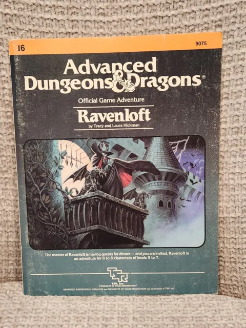 AD&D 1st Edition I6 Ravenloft Module, Complete 9075 TSR