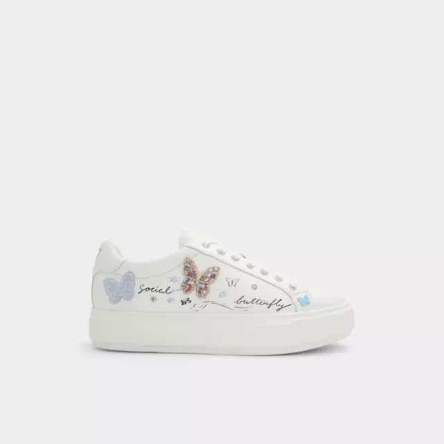Women's Aldo Gwiri Low Top Sneaker, Style# 100 002 029, Size 6.5, Color White