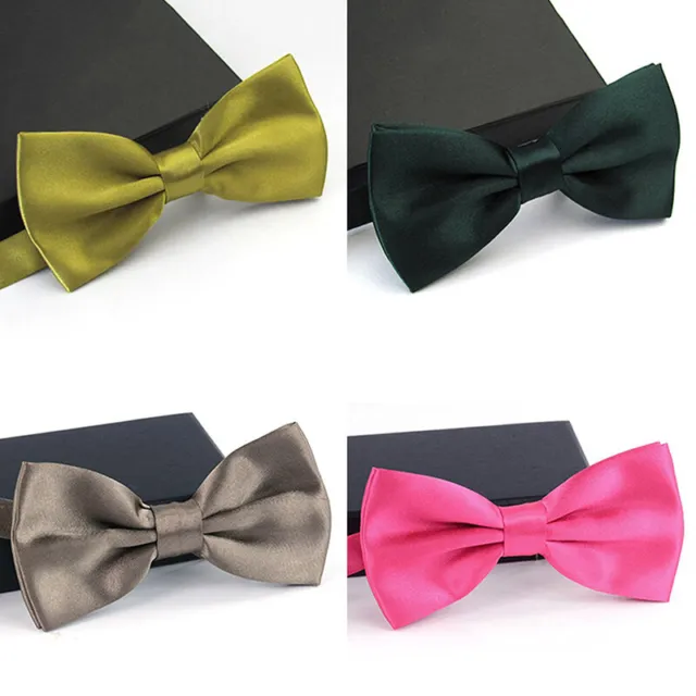 Candy Color Bow Tie Shirts Bowtie For Men Business Wedding Adult BowknYB