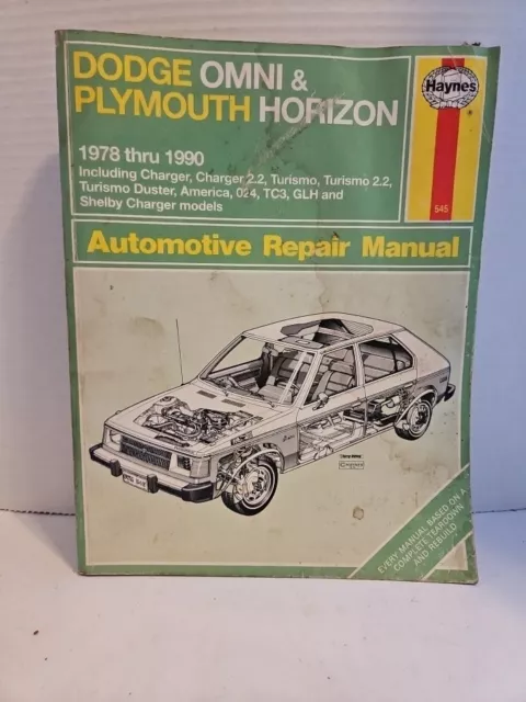 1978-1990 Dodge Omni and Plymouth Horizon Haynes Repair Manual 545