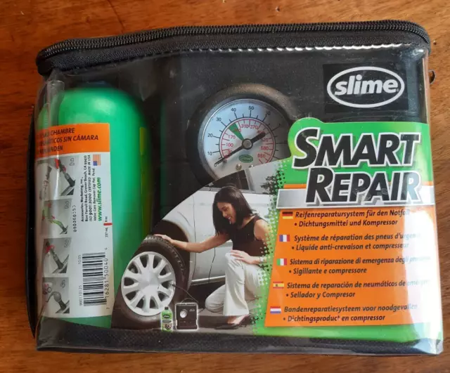 Slime Smart Repair Kit Riparazione Pneumatici con compressore e sigillante