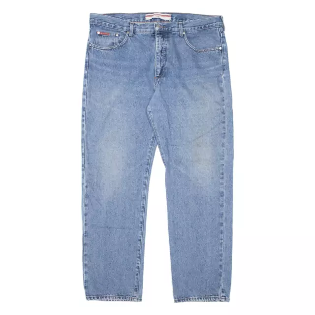 Lee Cooper Herrenjeans blau entspannt gerade Denim Steinwäsche W38 L30