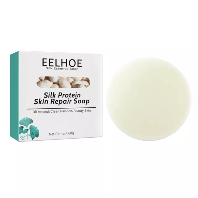 Sapone viso proteine della seta sapone controllo viso sapone per uomo donna cura della bellezza della pelle