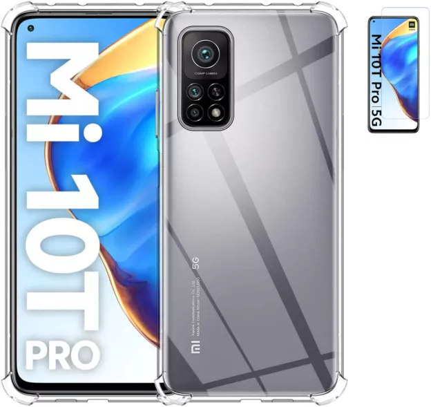 Funda Xiaomi Mi 10T / Pro  Transparente TPU GEL Anti golpes Reforzada Choque