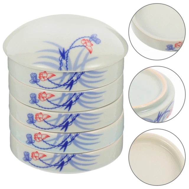 Tavolozza in ceramica per mescolare acquerelli con coperchio