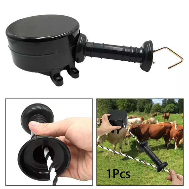 Electric Fence Gate Handle Easy Installtion Retractable Insulated for Garden