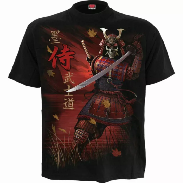 T-shirt Spiral Direct Samurai/Biker/Teschio/Razziatore/Goth/Darkwear/SAMURAI/Top/T-shirt