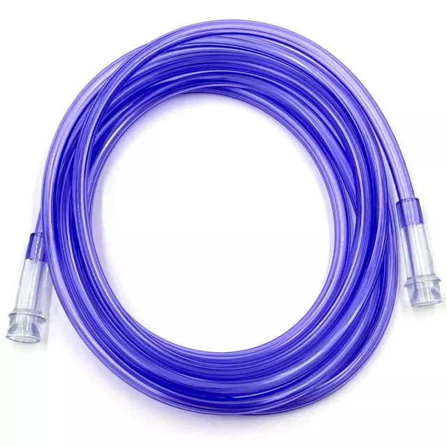 ResOne 14Ft Purple Oxygen Supply Tubing, Crush Resistant, Standard Connectors