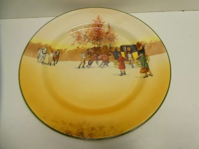 Royal Doulton Pottery Coaching Days Series Ware Charger Plate