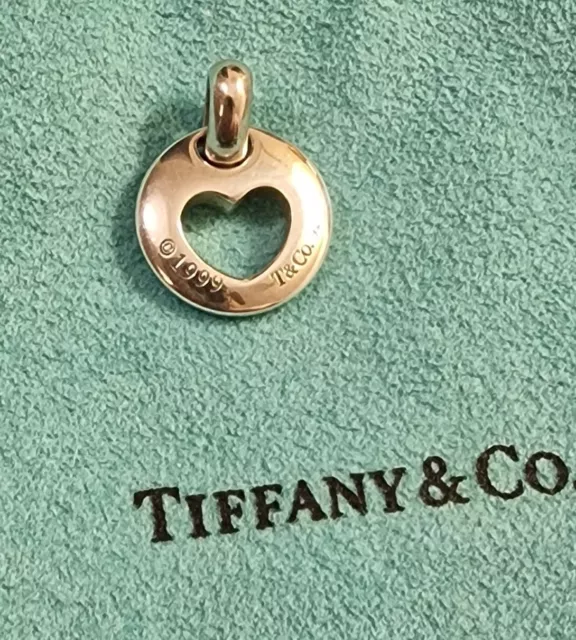 Tiffany & Co Ciondolo Cuore Stencil Argento Sterling 2