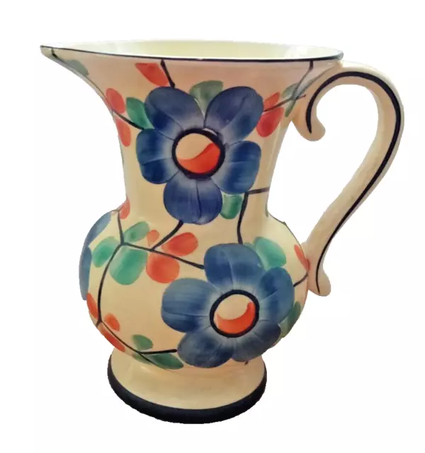 Art Deco - Vintage Ditmar Urbach 1930s Pottery Pitcher - Lostro - Czechoslovakia