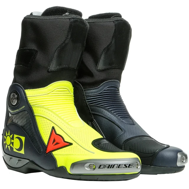 DAINESE AXIAL D1 REPLICA bottes moto Valentino yellow/blue pointure 43 *NEUF*