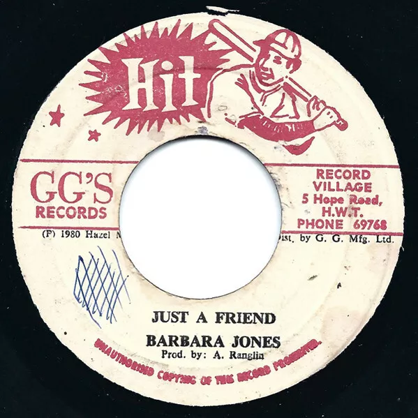Barbara Jones - Just A Friend, 7"(Vinyl)