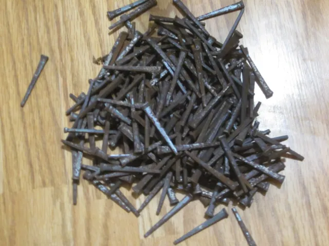 215 Square Cut NAILS Antique Vintage rusty rustic approx. 2 1/2" old lot