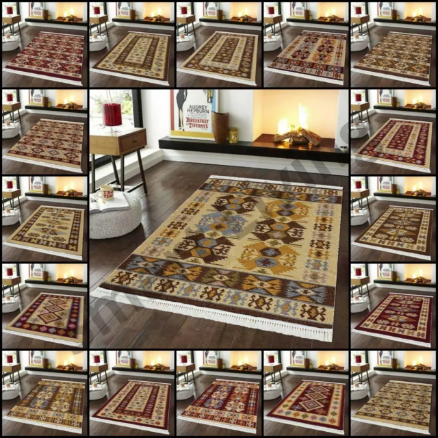 Reversible Traditional Design Quality Soft Thick Luxury Living Room Mat Carpet