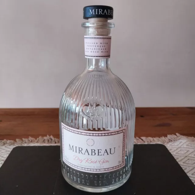 Mirabeau Empty Gin Bottle, Wedding Craft/ Upcycling, Art Decor